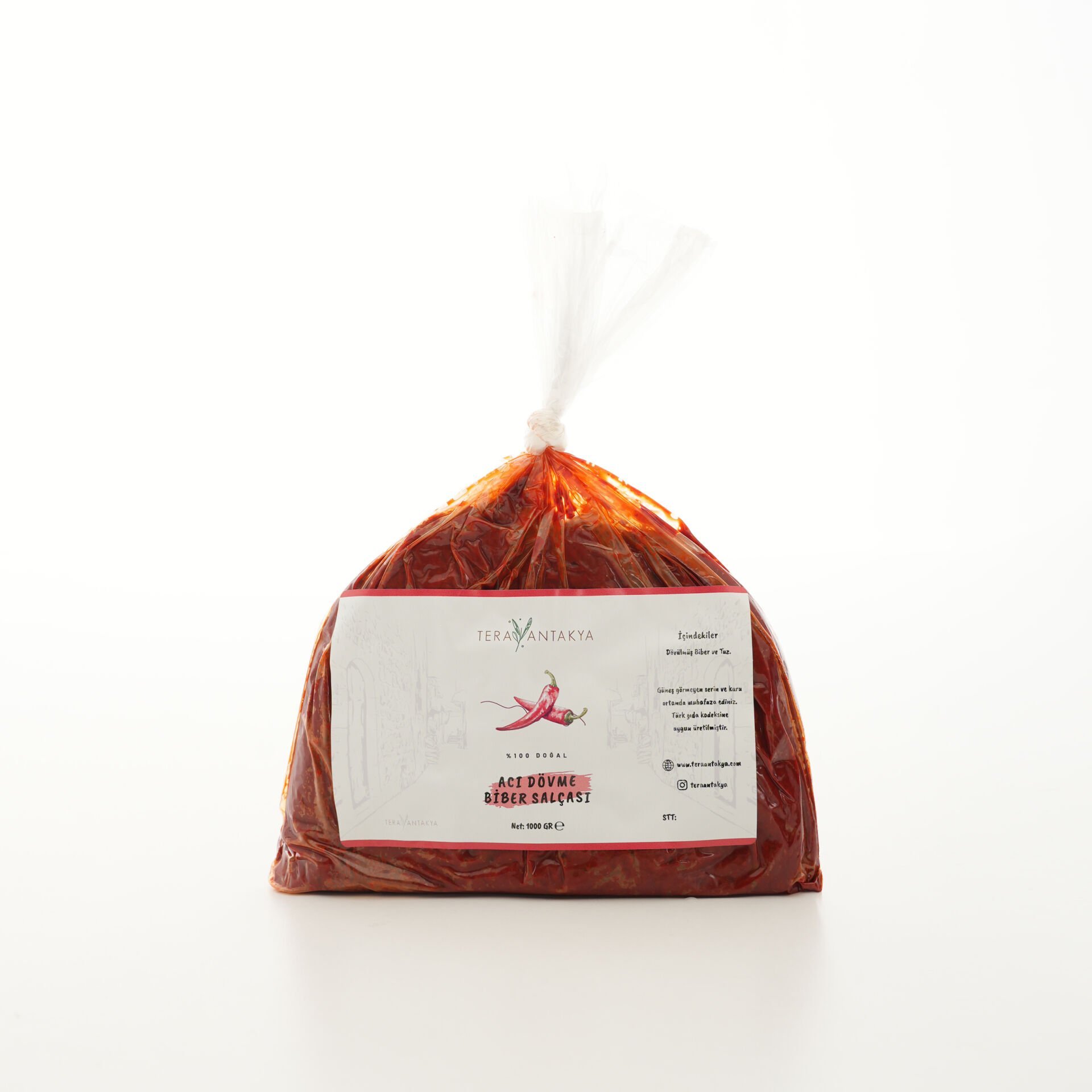 Acı Dövme Biber Salçası 1000 Gr